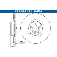 Ate Bromsskiva 24.0134-0120.1, 1 stycke