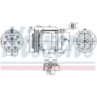 Nissens Kompressor för luftkonditionering 891073