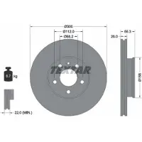 Textar Bromsskiva 92109803 fram, ventilerad, 1 Stycke