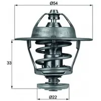 MAHLE ORIGINAL Termostat, kylvätska TX 53 85D