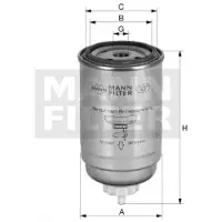 Mann Bränslefilter WDK 724/5