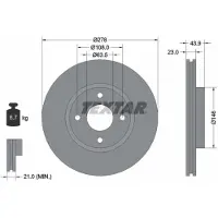 Textar Bromsskiva 92252403 fram, ventilerad, 1 Stycke