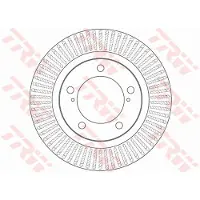 TRW Bromsskiva DF6239S fram, ventilerad, 1 Stycke