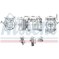 Nissens Kompressor för luftkonditionering 890599