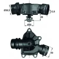 MAHLE ORIGINAL Termostat, kylvätska TI 26 88