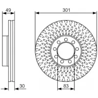 Bosch Bromsskiva 0 986 479 A23, 1 Stycke