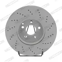 FERODO Bromsskiva DDF2054C-1 fram, ventilerad, perforerad, 1 Stycke