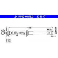 Ate Bromsslang 24.5140-0455.3
