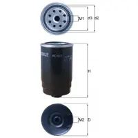 MAHLE ORIGINAL Bränslefilter KC623