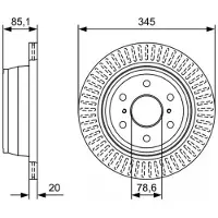 Bosch Bromsskiva 0 986 479 W32, 1 Stycke
