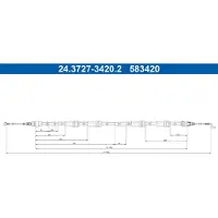 Ate Bromsvajer, handbroms 24.3727-3420.2