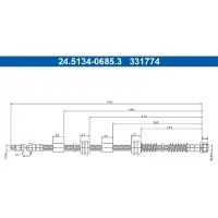 Ate Bromsslang 24.5134-0685.3