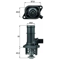 MAHLE ORIGINAL Termostat, kylvätska TI 16 105