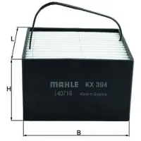 MAHLE ORIGINAL Bränslefilter KX 394