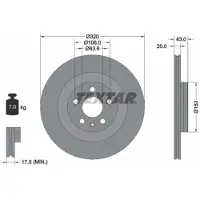 Textar Bromsskiva 92309703 bak, ventilerad, 1 Stycke