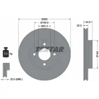Textar Bromsskiva 92239903 fram, ventilerad, 1 Stycke