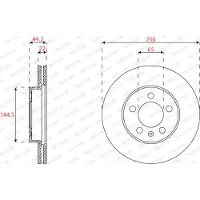FERODO Bromsskivor DDF2663C fram, ventilerad, 2 Stycke