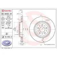 Brembo Bromsskiva 09.N455.51, 1 Stycke