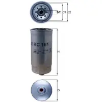 MAGNETI MARELLI Branslefilter KC 161 Mahle