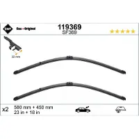 SWF Torkarblad Visioflex 119369, 580/450mm, Front, 2 Stycke
