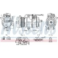 Nissens Kompressor för luftkonditionering 891060