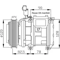 NRF Kompressor för luftkonditionering 32449