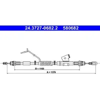 Ate Handbromsvajer 24.3727-0682.2