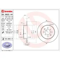 Brembo Bromsskiva COATED DISC LINE 08580341 Brembo