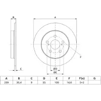 Bosch Bromsskiva 0 986 479 J61, 1 Stycke