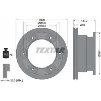 Textar Bromsskiva 93177703, 1 Stycke