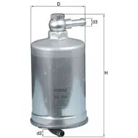 MAHLE ORIGINAL Bränslefilter KL 599