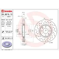 Brembo Bromsskiva XTRA LINE 09.9619.1X, 1 Stycke