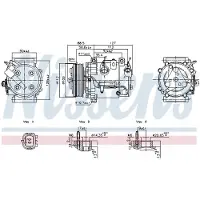 Nissens Kompressor för luftkonditionering 891201