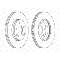 FERODO Bromsskivor DDF1134C fram, ventilerad, 2 Stycke