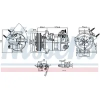 Nissens Kompressor för luftkonditionering 890594