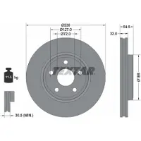 Textar Bromsskiva 92274803 fram, ventilerad, 1 Stycke