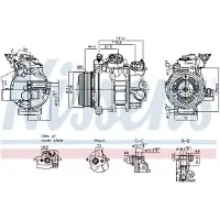 Nissens Kompressor för luftkonditionering 890793