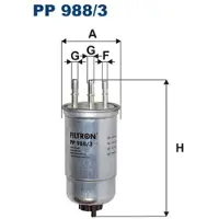 FILTRON Bränslefilter PP988/3