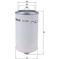 MAHLE ORIGINAL Bränslefilter KC 544