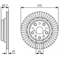 Bosch Bromsskiva 0 986 479 T06, 1 Stycke