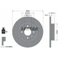 Textar Bromsskiva 92175103 fram, full, 1 Stycke