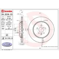 Brembo Bromsskiva 09.E028.23, 1 Stycke