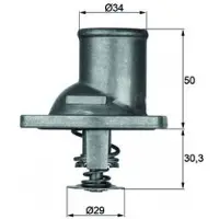 MAHLE ORIGINAL Termostat, kylvätska TI 1 92