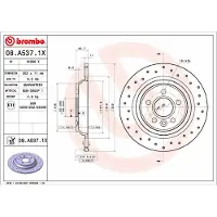 Brembo Bromsskiva XTRA LINE 08.A537.1X, 1 Stycke