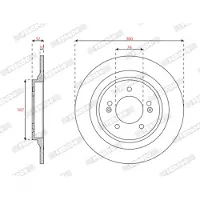 FERODO Bromsskiva DDF3099C, 2 Stycke