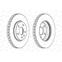 FERODO Bromsskivor DDF1869C fram, ventilerad, 2 Stycke