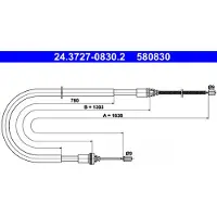 Ate Handbromsvajer 24.3727-0830.2