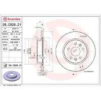 Brembo Bromsskiva 09.C929.21, 1 Stycke