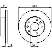 Bosch Bromsskiva 0 986 478 991 fram, full, 1 Stycke