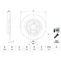 Bosch Bromsskiva 0 986 479 F13, 1 Stycke
